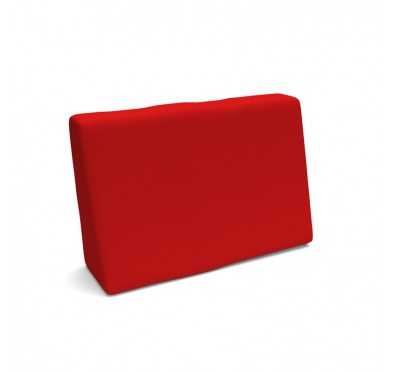 Pallet Garden Side Cushion Water-Resistant 60x40x20/10 Red