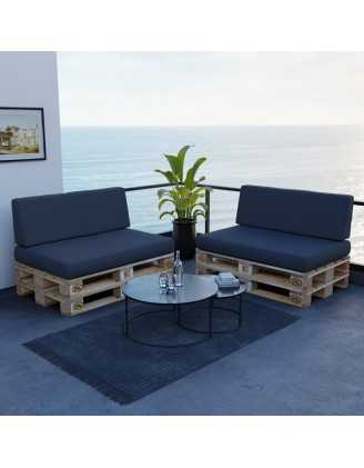 Pallet Garden Backrest Cushion Water-Resistant 120x40x20/10 Anthracite