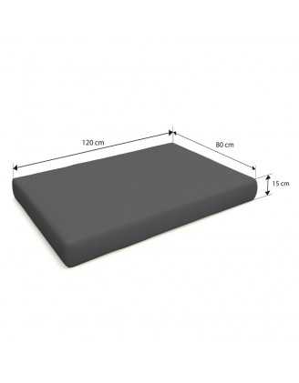 Pallet Garden Seat Cushion Water-Resistant 120x80x15 Anthracite