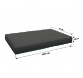Pallet Garden Seat Cushion 120x80x15 Anthracite