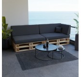 Pallet Garden Backrest Cushion 120x40x20/10 Anthracite
