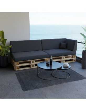 Pallet Garden Backrest Cushion 120x40x20/10 Anthracite