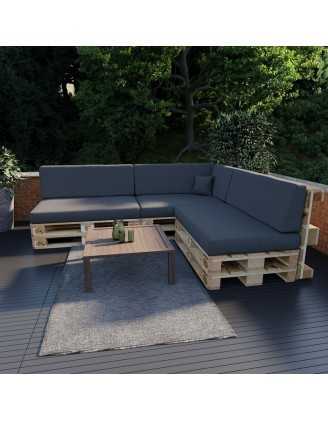 Pallet Garden Backrest Cushion 120x40x20/10 Anthracite