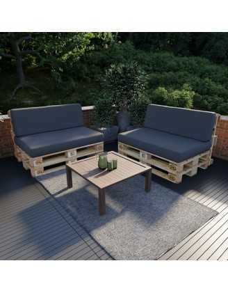 Pallet Garden Backrest Cushion 120x40x20/10 Anthracite