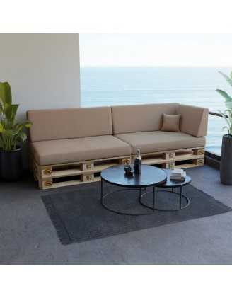 Pallet Garden Backrest Cushion 120x40x20/10 Beige