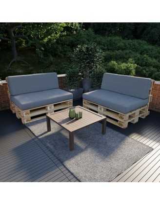 Pallet Garden Seat Cushion 120x80x15 Grey