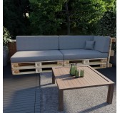 Pallet Garden Side Cushion 60x40x20/10 Grey