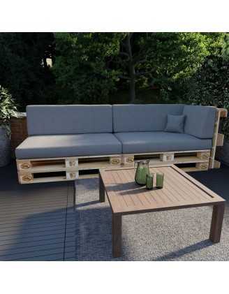 Pallet Garden Side Cushion 60x40x20/10 Grey
