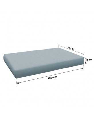 Pallet Garden Seat Cushion 120x80x15 Blue