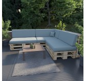 Pallet Garden Seat Cushion 120x80x15 Blue