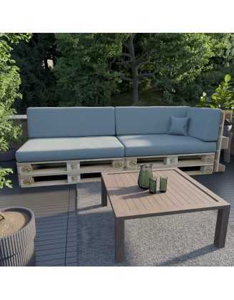 Pallet Garden Backrest Cushion 120x40x20/10 Blue