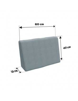 Pallet Garden Side Cushion 60x40x20/10 Blue