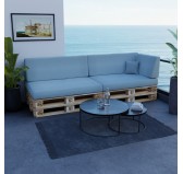 Pallet Garden Side Cushion 60x40x20/10 Blue