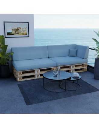 Pallet Garden Side Cushion 60x40x20/10 Blue