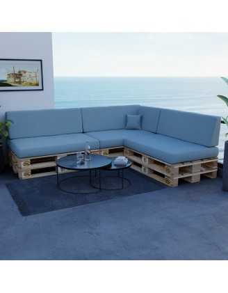 Pallet Garden Side Cushion 60x40x20/10 Blue