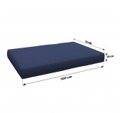 Pallet Garden Seat Cushion 120x80x15 Dark Blue