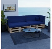 Pallet Garden Seat Cushion 120x80x15 Dark Blue