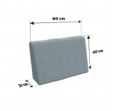Pallet Side Cushion Cover 60x40 cm, Blue