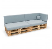 Pallet Side Cushion Cover 60x40 cm, Blue