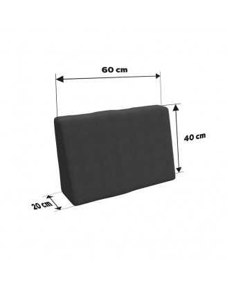 Pallet Side Cushion Cover 60x40 cm, Anthracite