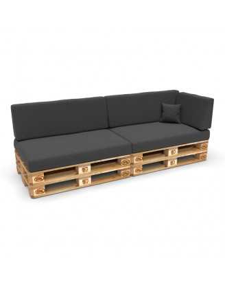 Pallet Side Cushion Cover 60x40 cm, Anthracite