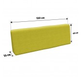 Set of 2 Pallet Cushion Covers – 120x80 cm & 120x40 cm, Lime