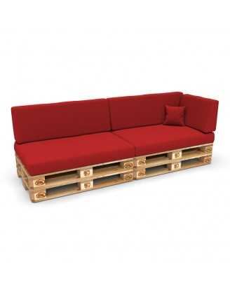 Pallet Side Cushion Cover 60x40 cm, Red