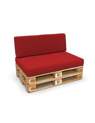 Pallet Backrest Cushion Cover 120x40 cm, Red