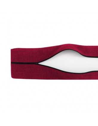 Set of 2 Pallet Cushion Covers – 120x80 cm & 120x40 cm, Burgundy