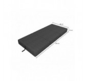 Foldable Mattress Guest Bed Camping Travel 80x195x15 Anthracite