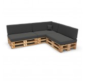 Pallet Decorative Cushion Cover 40x40 cm, Anthracite