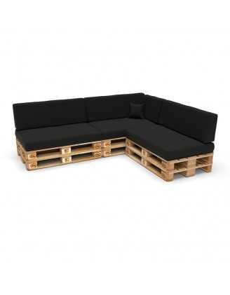 Pallet Decorative Cushion Cover 40x40 cm, Black
