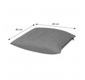 Decorative Cushion for Pallet Sofa and Outdoor Furniture, 40x40 cm, Grey