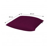 Decorative Cushion for Pallet Sofa and Outdoor Furniture, 40x40 cm, Violet