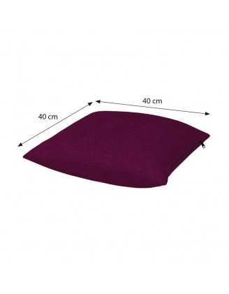 Decorative Cushion for Pallet Sofa and Outdoor Furniture, 40x40 cm, Violet