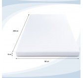 Mattress Topper PREMIUM 80x200x8 cm