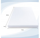 Mattress Topper PREMIUM 90x200x8 cm