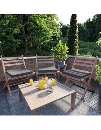 Garden Bench Cushion, Dining Bench Cushion, Seat Cushion for Bench, Bench Pad, Seat Pad, Chair Pad, 40x40x5cm, Anthracite