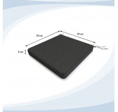 Garden Bench Cushion, Dining Bench Cushion, Seat Cushion for Bench, Bench Pad, Seat Pad, Chair Pad, 70x70x5cm, Anthracite