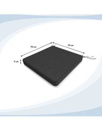 Garden Bench Cushion, Dining Bench Cushion, Seat Cushion for Bench, Bench Pad, Seat Pad, Chair Pad, 70x70x5cm, Anthracite