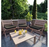 Garden Bench Cushion, Dining Bench Cushion, Seat Cushion for Bench, Bench Pad, Seat Pad, Chair Pad, 40x40x5cm, Black Garden Bench Cushion, Dining Bench Cushion, Seat Cushion for Bench, Bench Pad, Seat Pad, Chair Pad, 40x40x5cm, Black