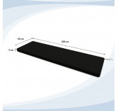 Garden Bench Cushion, Dining Bench Cushion, Seat Cushion for Bench, Bench Pad, Seat Pad, Chair Pad, 100x50x5cm, Black