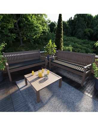 Garden Bench Cushion, Dining Bench Cushion, Seat Cushion for Bench, Bench Pad, Seat Pad, Chair Pad, 200x40x5cm, Black