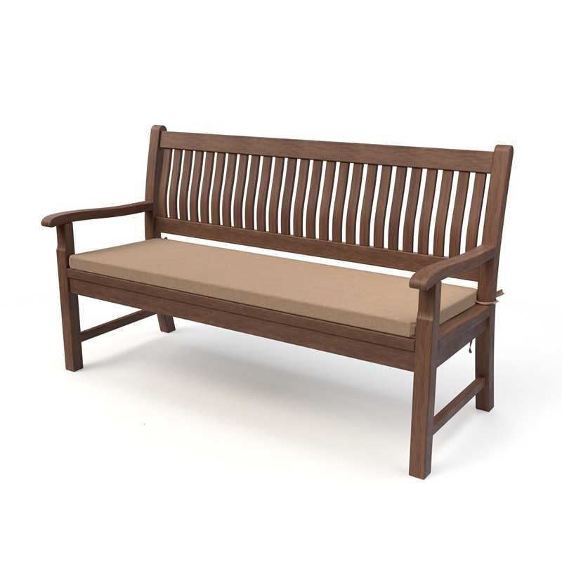 Garden Bench Cushion, Dining Bench Cushion, Seat Cushion for Bench, Bench Pad, Seat Pad, Chair Pad, 170x50x5cm, Beige