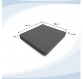 Garden Bench Cushion, Dining Bench Cushion, Seat Cushion for Bench, Bench Pad, Seat Pad, Chair Pad, 60x60x5cm, Grey Garden Bench Cushion, Dining Bench Cushion, Seat Cushion for Bench, Bench Pad, Seat Pad, Chair Pad, 60x60x5cm, Grey