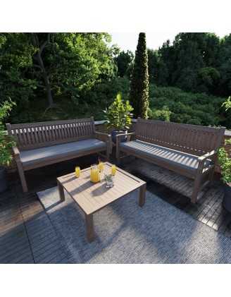 Garden Bench Cushion, Dining Bench Cushion, Seat Cushion for Bench, Bench Pad, Seat Pad, Chair Pad, 170x40x5cm, Grey