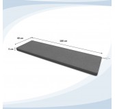 Garden Bench Cushion, Dining Bench Cushion, Seat Cushion for Bench, Bench Pad, Seat Pad, Chair Pad, 180x40x5cm, Grey