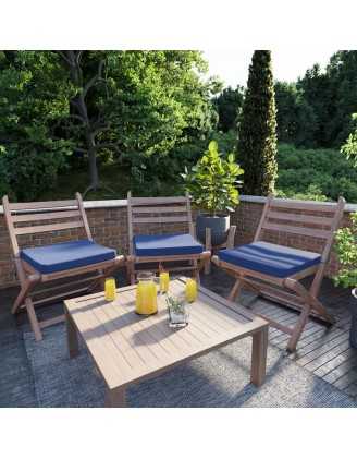 Garden Bench Cushion, Dining Bench Cushion, Seat Cushion for Bench, Bench Pad, Seat Pad, Chair Pad, 40x40x5cm, Dark Blue