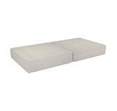 Foldable mattress 160×80×15 cm for modular kids sofa in soft corduroy, colour Vanilla Cloud