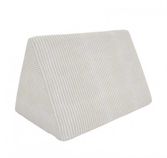Triangular cushion 55×35×35 cm for modular kids sofa in soft corduroy, colour Vanilla Cloud